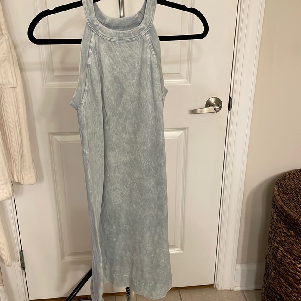 Marble Blue Tank Dress - Picture 1 of 3